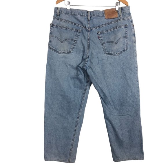 Vtg Y2K 00s Levi's 550 Men's Jeans Relaxed Fit Medium Wash Cotton Sz W40 L30 - Picture 6 of 11
